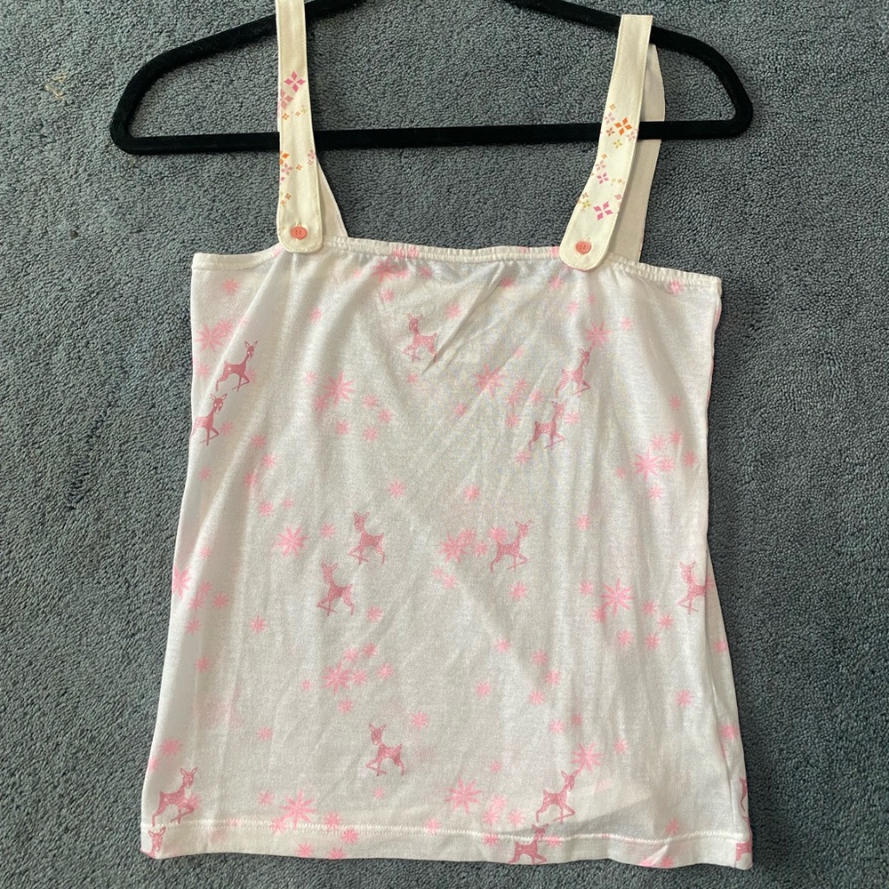 custo barcelona tank top white and pink